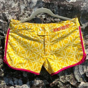 JETPILOT Boardshorts sz 5 bright yellow EUC